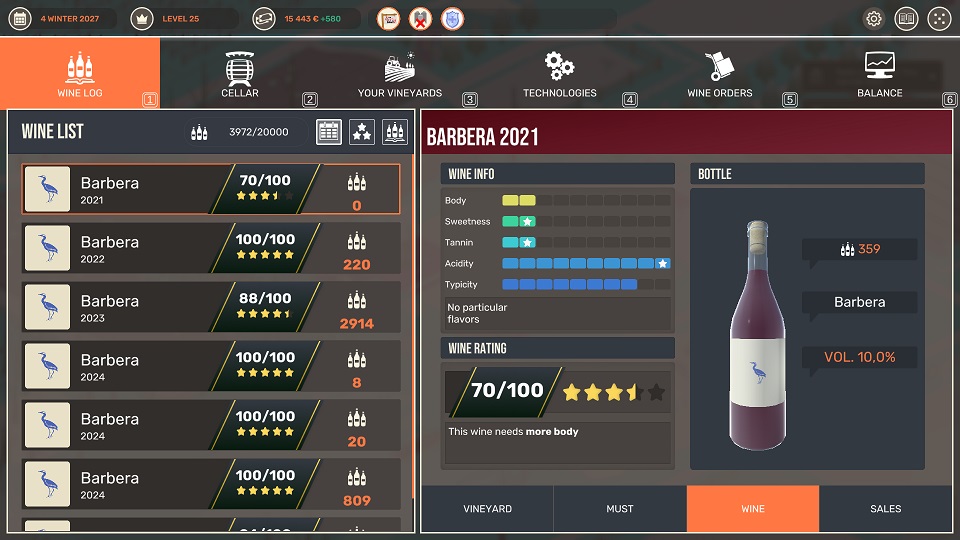 Hundred Days - Winemaking Simulator