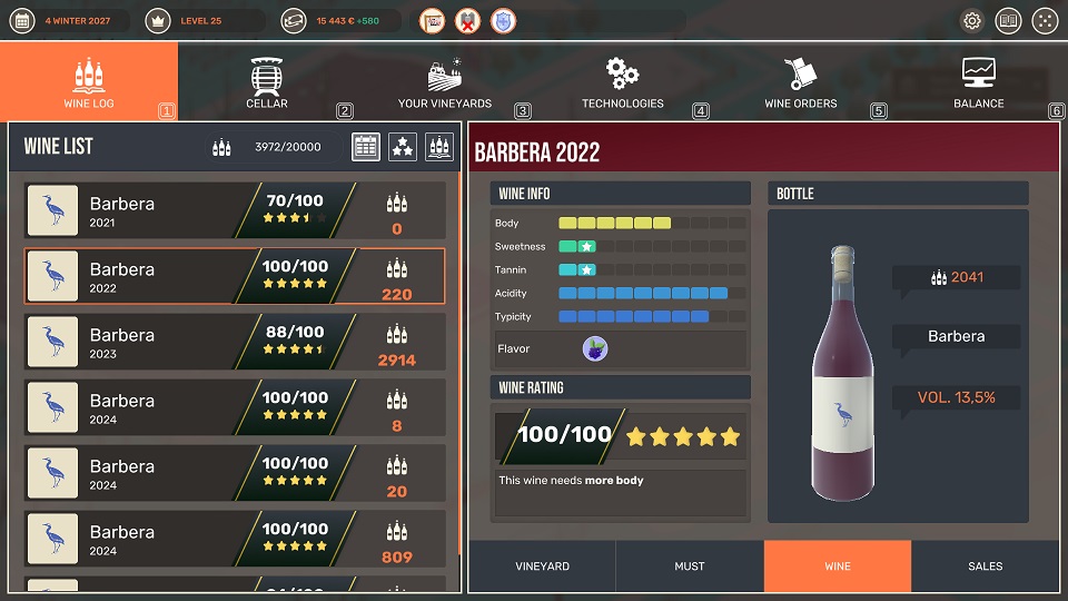 Hundred Days - Winemaking Simulator