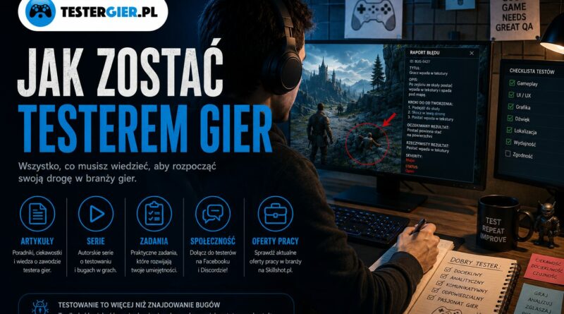 TesterGier.pl - Zostań testerem gier, poradniki i zadania